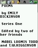 Poems - Dickenson